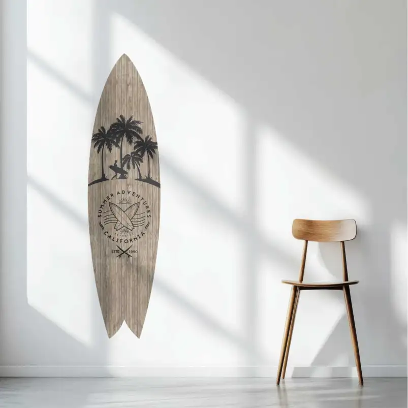 Planche de surf décorative Surf et aventure