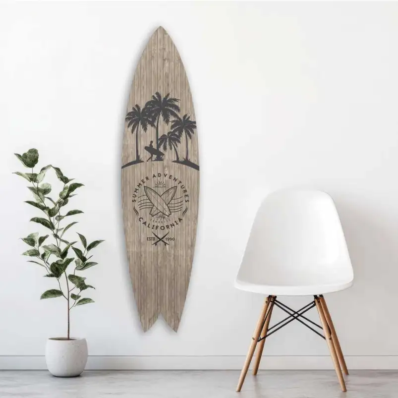 Planche de surf décorative Surf et aventure