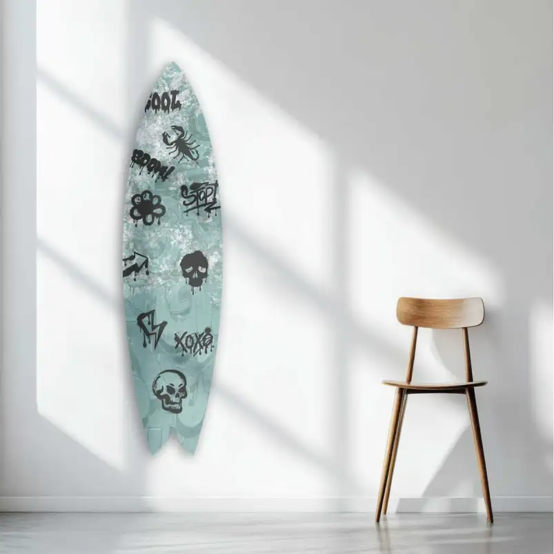 Planche de surf décorative Rock and Surf