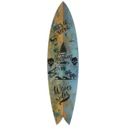 Planche de surf décorative Let's go surfing