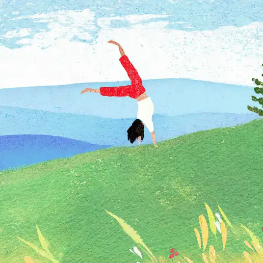 Bonheur dans les alpage - papier peint montagne chambre