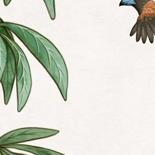 Papier peint Balade matinale de la girafe - papier peint enfant