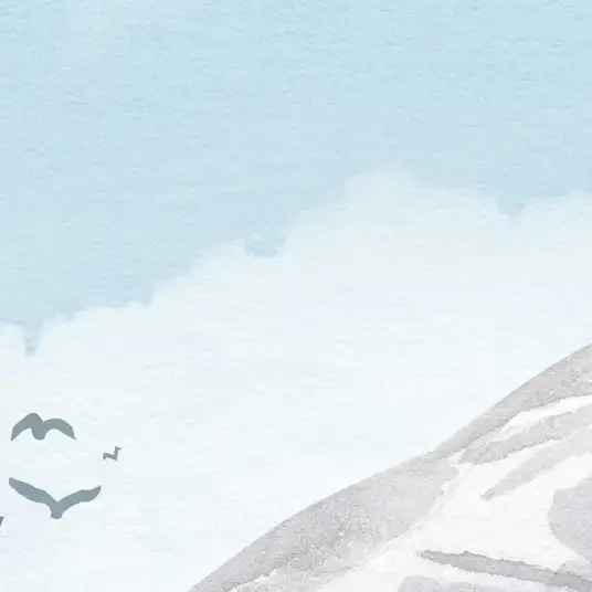 Papier peint paysage Fôret et montagne - papier peint enfant