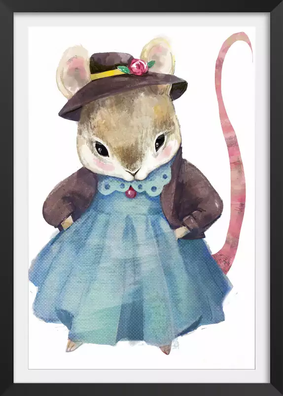 La souris vintie - tableau chambre enfant