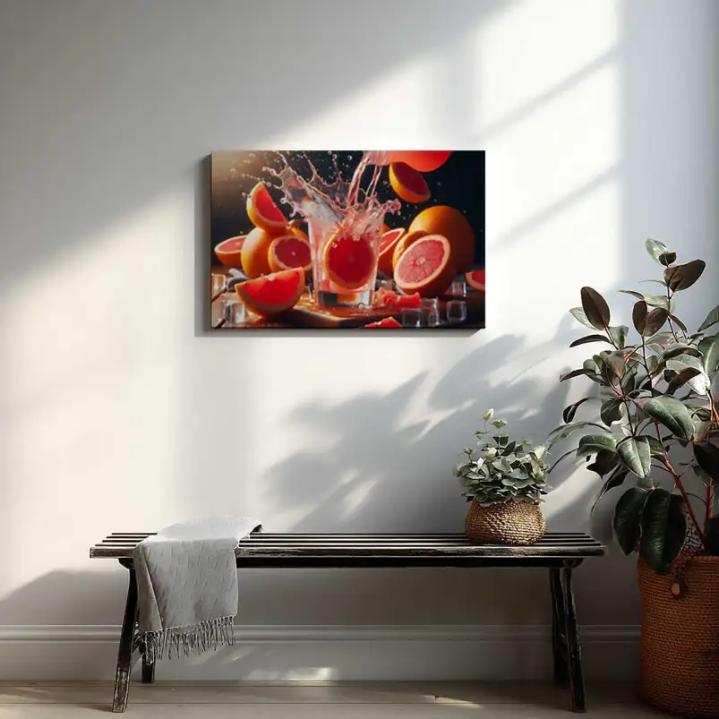 Tableau éclat d’agrumes rafraîchissant