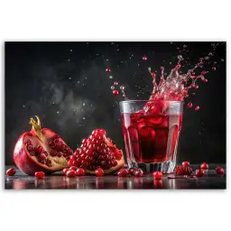 Tableau éclat de grenade rouge