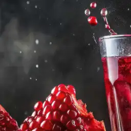 Tableau éclat de grenade rouge