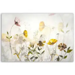 Tableau fleurs sauvages lumineuses