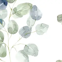 Tableau branchages eucalyptus aquarelle