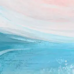 Tableau vague pastel apaisant