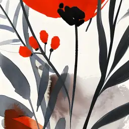 Tableau fleurs aquarelle éclatantes