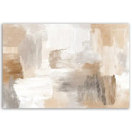 Tableau abstrait peinture beige