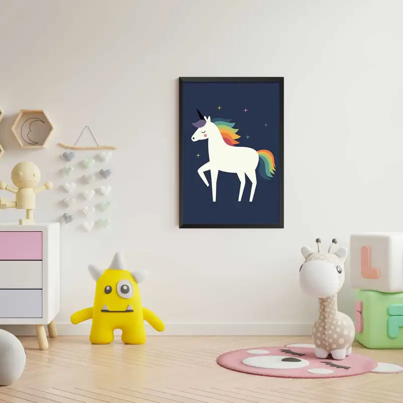 Licorne étoilée colorée
