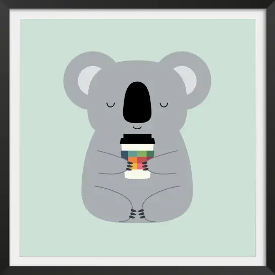 Koala café coloré
