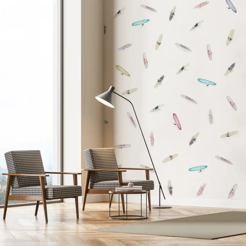 Summer Line up - tapisserie panoramique graphique
