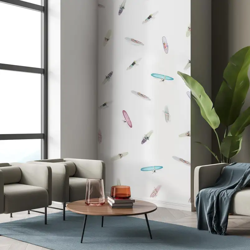 Summer Line up - tapisserie panoramique graphique