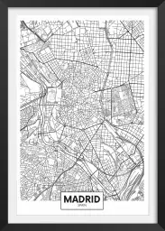 Madrid Spain - carte ville du monde