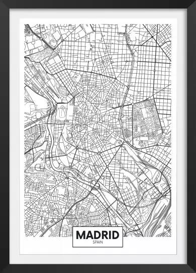 Madrid Spain - carte ville du monde