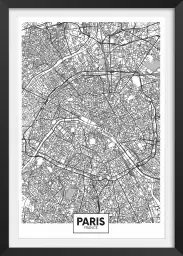 Paris France - carte ville du monde