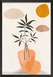 Vase et minimalisme - affiche organique