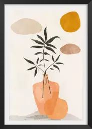 Vase et minimalisme - affiche organique