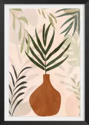 Vase Boho - affiche organique