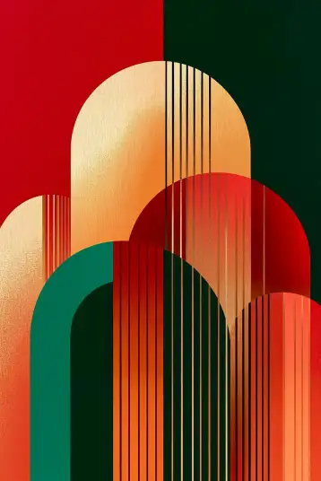 Papier peint retro Fusion 70's - papier peint design