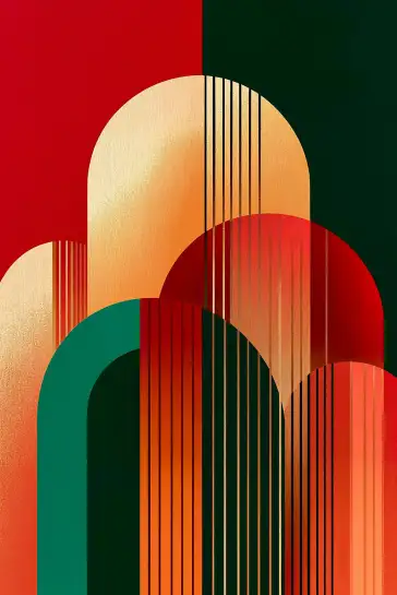 Papier peint retro Fusion 70's - papier peint design