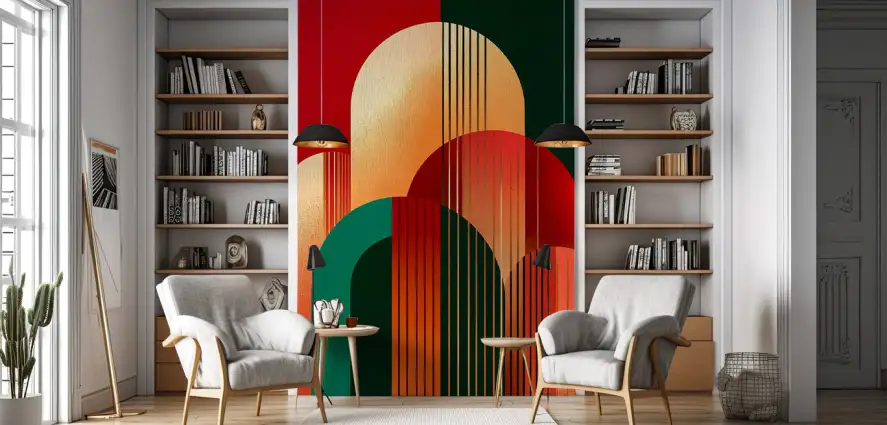 Papier peint retro Fusion 70's - papier peint design