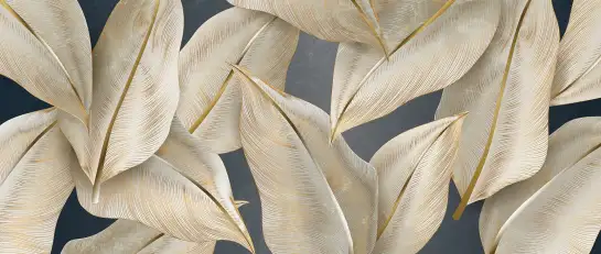 Feuilles plume - papier peint feuille