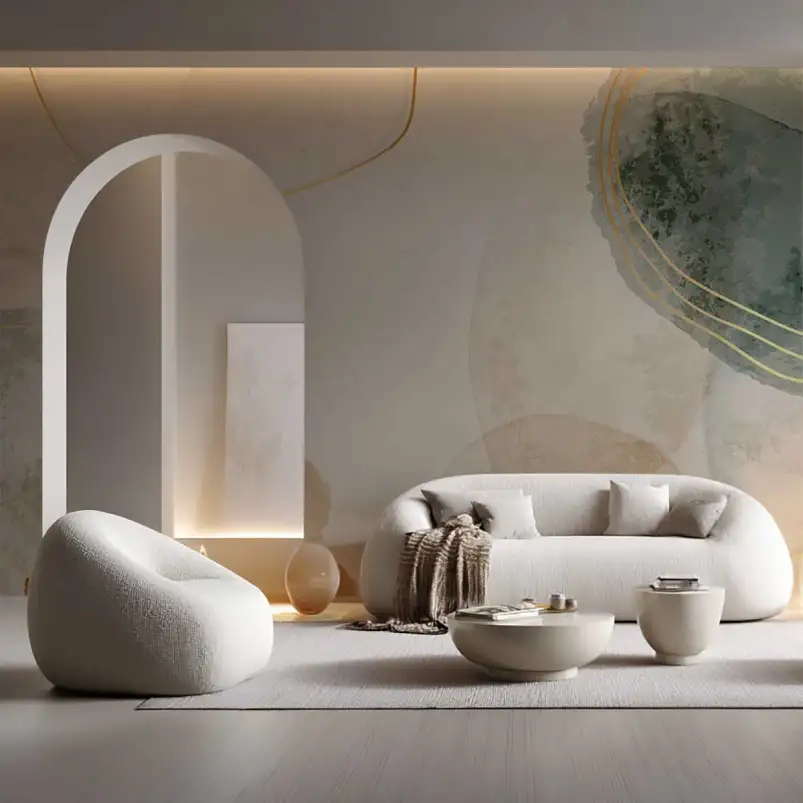 Voile de Nacre - papier peint design