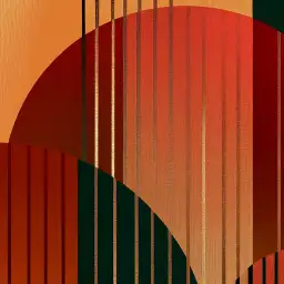 Ambiance Retro Fusion 70's - tapisserie panoramique graphique