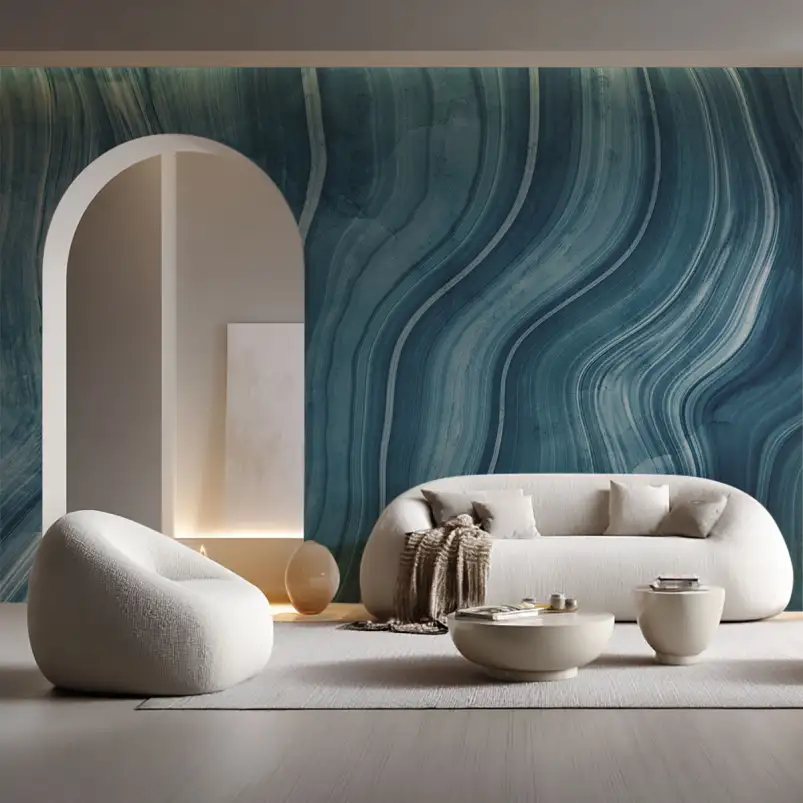Vagues Marine - tapisserie panoramique graphique
