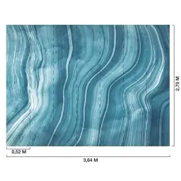 Vagues Marine - tapisserie panoramique graphique