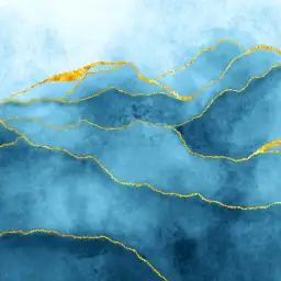 Rivage de Glace - tapisserie panoramique graphique