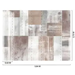 Terre en Mosaïque - tapisserie panoramique graphique