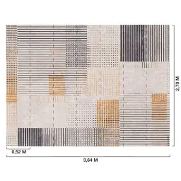 Orage sur Terre - tapisserie panoramique graphique