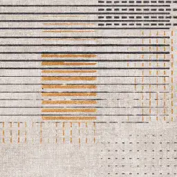 Orage sur Terre - tapisserie panoramique graphique