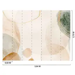 Nuance d’Ambre - tapisserie panoramique graphique