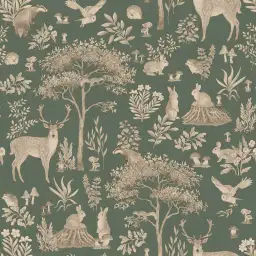 Tapisserie enfant Brume des Bois - tapisserie foret bebe
