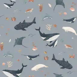 Tapisserie enfant Le Bal des Baleines