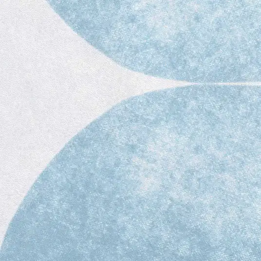 Papier peint Sphères Azur & Grège - papier peint abstrait coloré