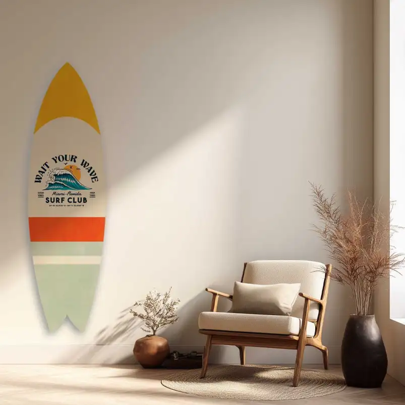 Planche de surf décorative Wait Your Wave