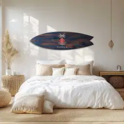 Planche de surf décorative bleu denim Summer