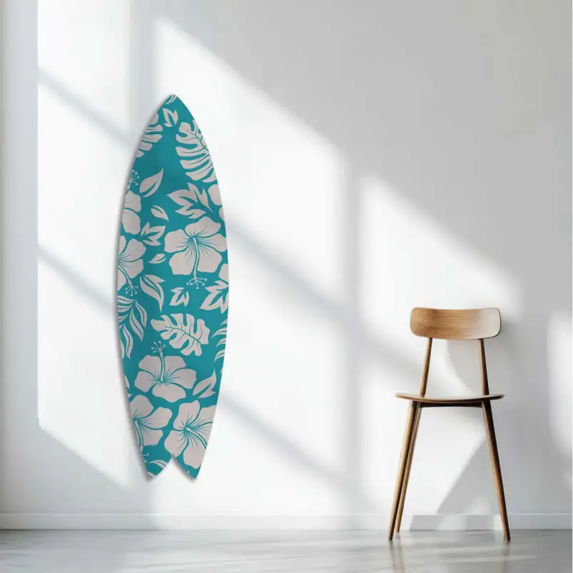 Planche de surf décorative Hibiscus