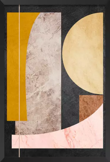 Bauhaus et marbre - poster art geometrique