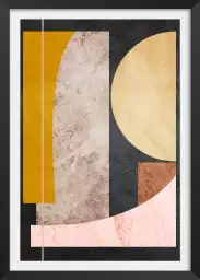 Bauhaus et marbre - poster art geometrique