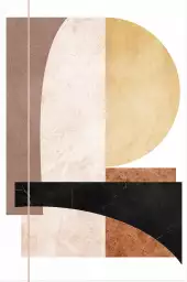 De marbre et d'ocre - poster art geometrique