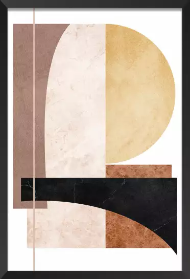 De marbre et d'ocre - poster art geometrique