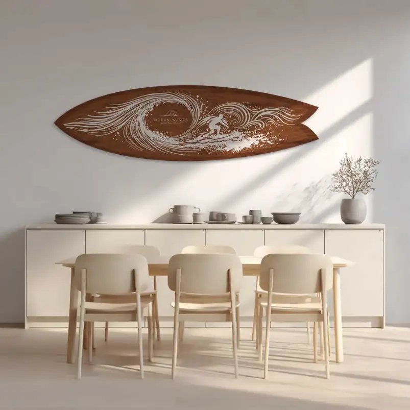 Planche décorative de surf Océan Waves